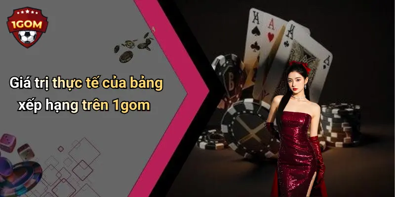 Giá trị thực tế của bảng xếp hạng trên 1gom